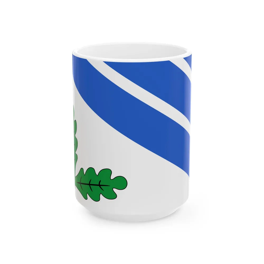 Rakvere valla lipp (Estonia) White Coffee Mug 15oz - Go Mug Yourself