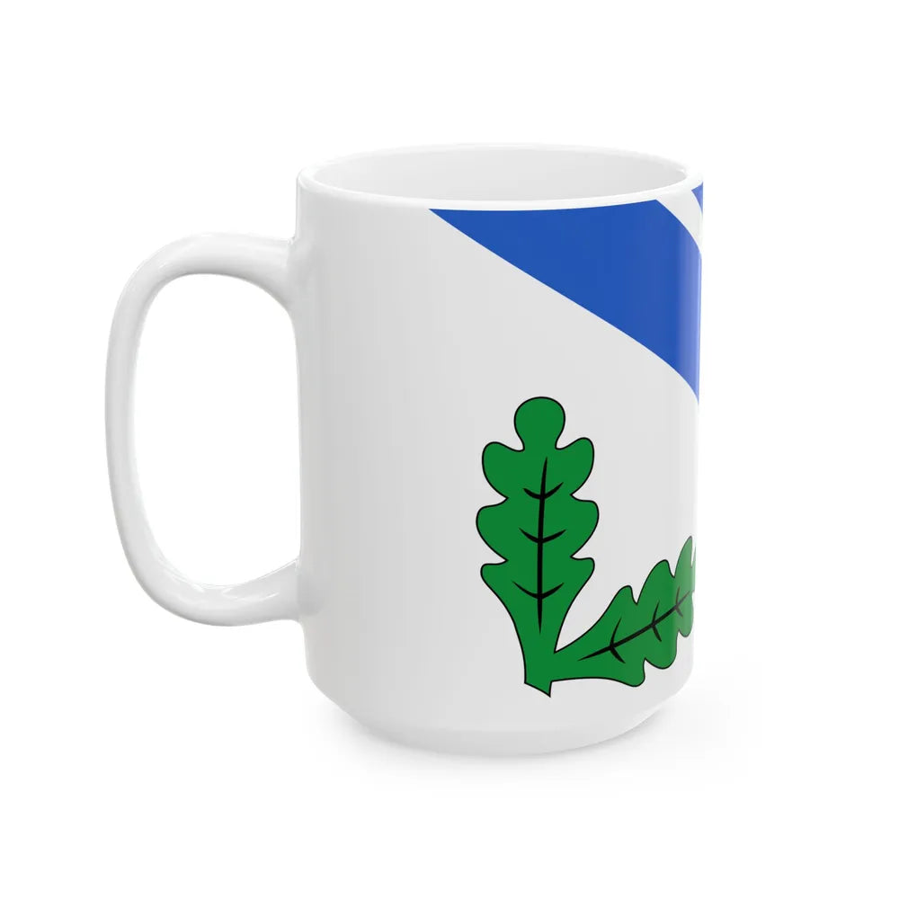 Rakvere valla lipp (Estonia) White Coffee Mug - Go Mug Yourself