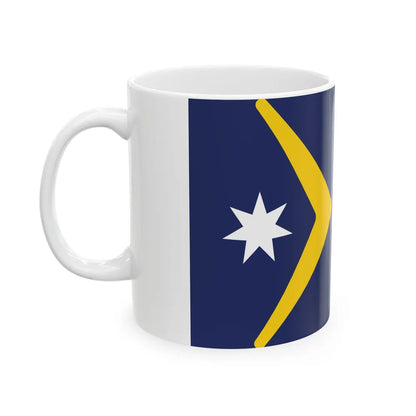 Ralph Kellys Proposal 1982 Australian Flag Proposal (Australia) White Coffee Mug - Go Mug Yourself