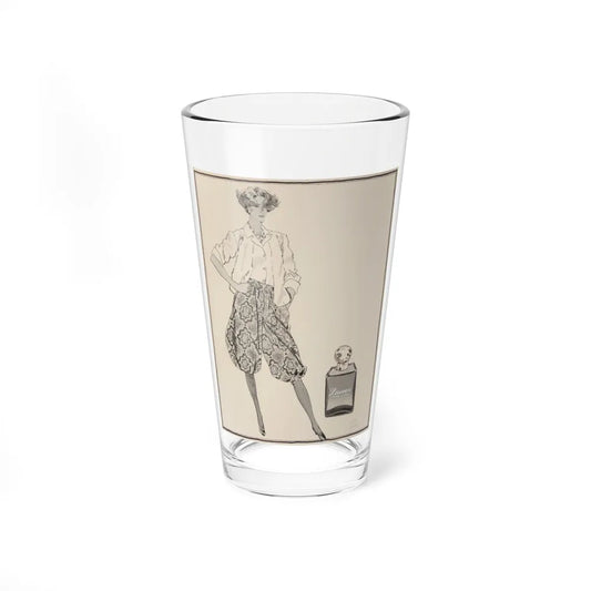 Ralph Lauren Perfume illustration (Magazine Illustration) Pint Glass 16oz-16oz-Go Mug Yourself