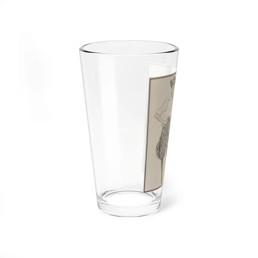 Ralph Lauren Perfume illustration (Magazine Illustration) Pint Glass 16oz-Go Mug Yourself