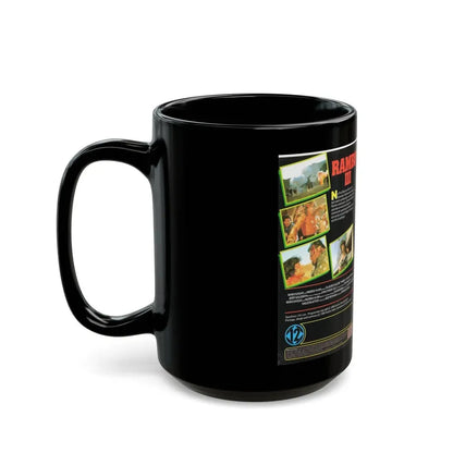 RAMBO 3 (VHS COVER) - Black Coffee Mug - Go Mug Yourself