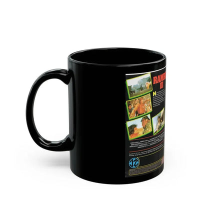 RAMBO 3 (VHS COVER) - Black Coffee Mug - Go Mug Yourself