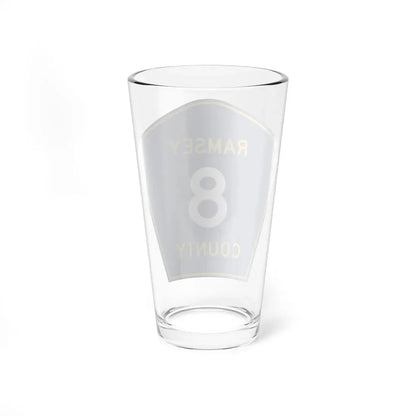 Ramsey County 8 MN (Minnesota) (Road Sign) Pint Glass 16oz - Go Mug Yourself