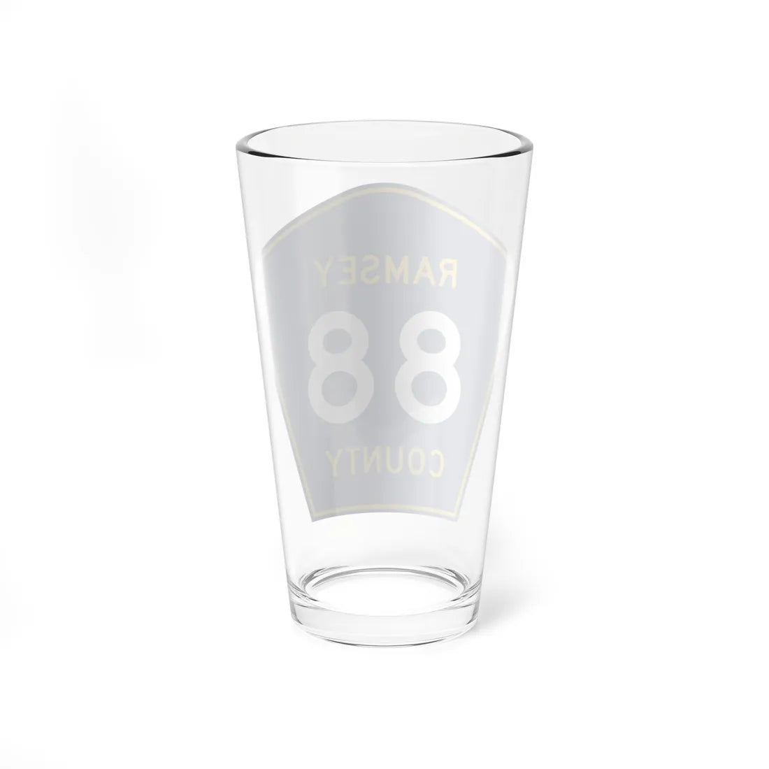 Ramsey County 88 MN (Minnesota) (Road Sign) Pint Glass 16oz - Go Mug Yourself