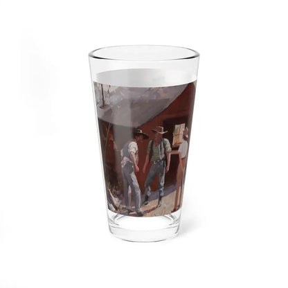 Ranch Hands Get the Word, 1941 (Magazine Illustration) Pint Glass 16oz - Go Mug Yourself