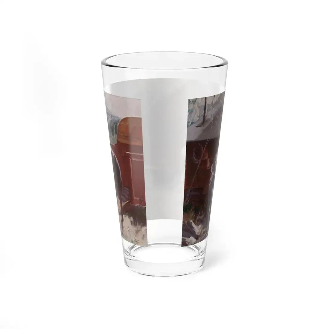 Ranch Hands Get the Word, 1941 (Magazine Illustration) Pint Glass 16oz - Go Mug Yourself