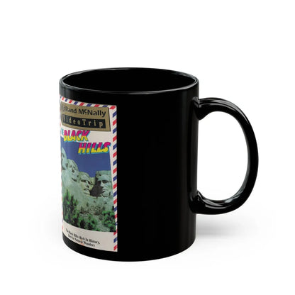 RAND MCNALLY VIDEO TRIP THE BLACK HILLS (VHS COVER) - Black Coffee Mug-Go Mug Yourself