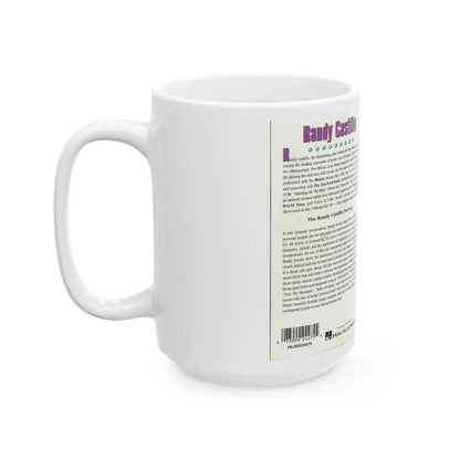 RANDY CASTILL INSTRUCTIONAL DRUM VIDEO (VHS COVER) - White Coffee Mug - Go Mug Yourself