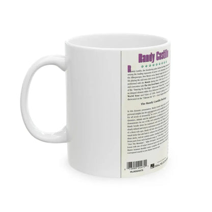 RANDY CASTILL INSTRUCTIONAL DRUM VIDEO (VHS COVER) - White Coffee Mug - Go Mug Yourself