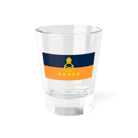 Rank flag for Field marshal Sri Lanka (Sri Lanka) Shot Glass 1.5oz 1.5oz - Go Mug Yourself