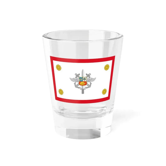 Rank flag for the Chief of the Joint Command Peru (Peru) Shot Glass 1.5oz 1.5oz - Go Mug Yourself