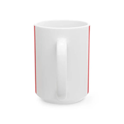 Rank flag for the Chief of the Joint Command Peru (Peru) White Coffee Mug - Go Mug Yourself