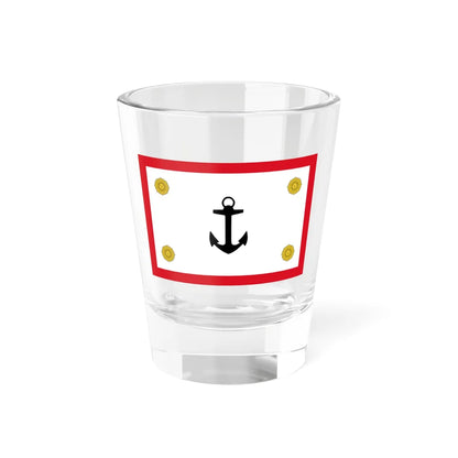 Rank flag for the Commander General of the Peruvian Navy (Peru) Shot Glass 1.5oz 1.5oz - Go Mug Yourself