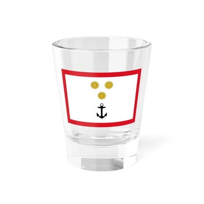 Rank flag for Vicealmirante of the Peruvian Navy (Peru) Shot Glass 1.5oz 1.5oz - Go Mug Yourself