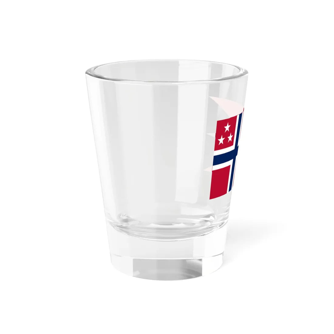 Rank Flag of a Vice Admiral of the Royal Norwegian Navy (Norway) Shot Glass 1.5oz - Go Mug Yourself