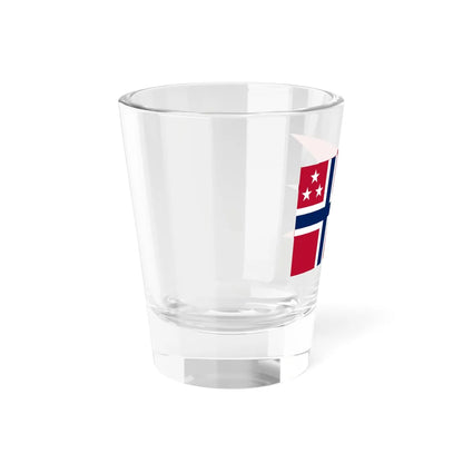Rank Flag of a Vice Admiral of the Royal Norwegian Navy (Norway) Shot Glass 1.5oz - Go Mug Yourself