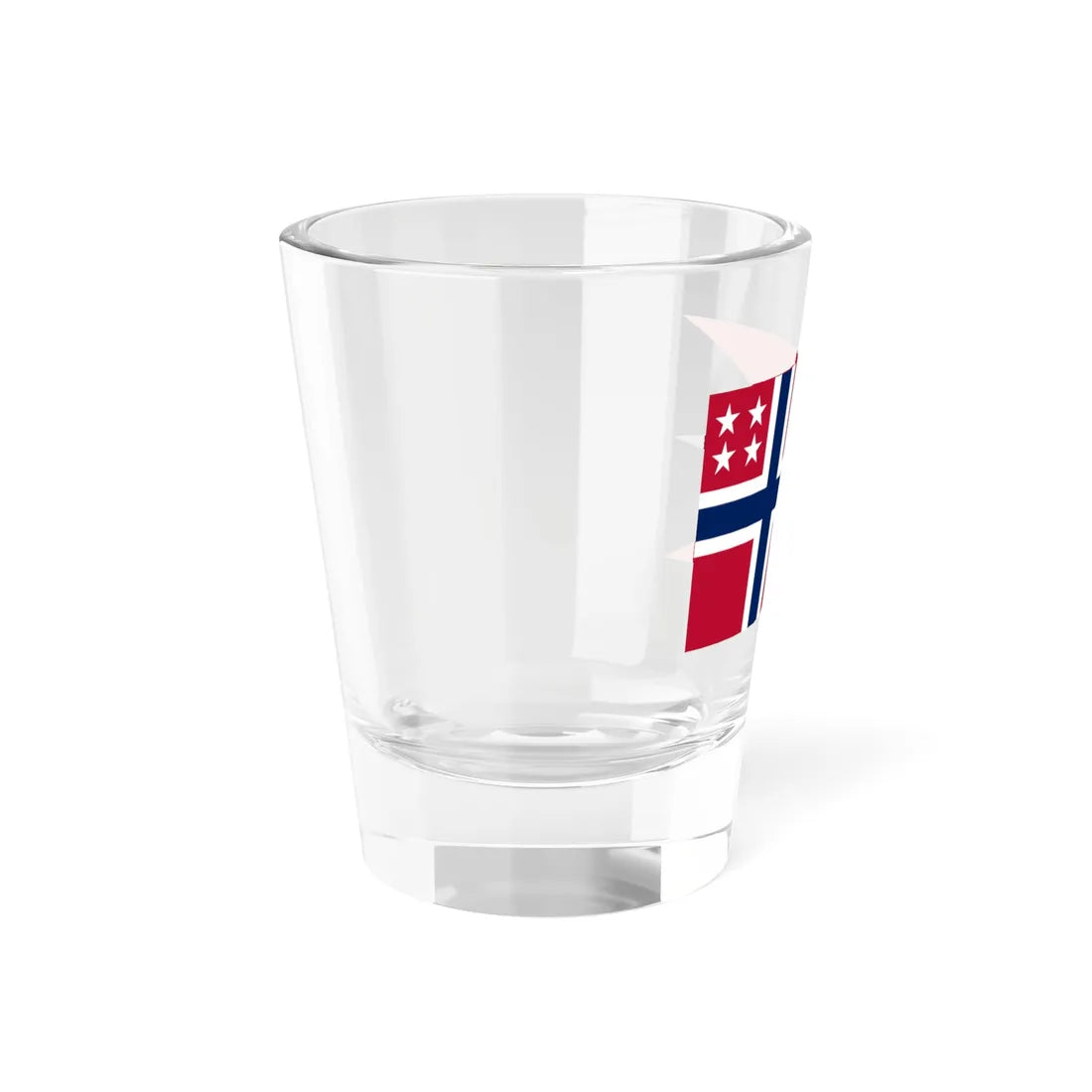 Rank Flag of an Admiral of the Royal Norwegian Navy (Norway) Shot Glass 1.5oz - Go Mug Yourself