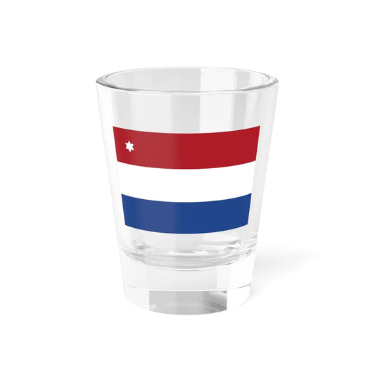 Rank flag of Commodore for the Royal Netherlands Navy (Netherlands) Shot Glass 1.5oz 1.5oz - Go Mug Yourself