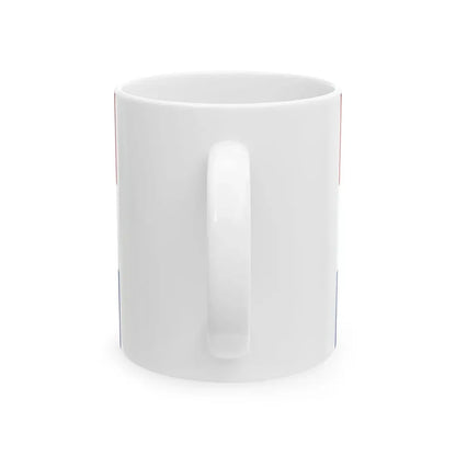 Rank flag of Commodore for the Royal Netherlands Navy (Netherlands) White Coffee Mug - Go Mug Yourself