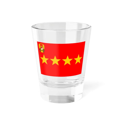 Rank flag of General for the Indonesian Army (Indonesia) Shot Glass 1.5oz 1.5oz - Go Mug Yourself