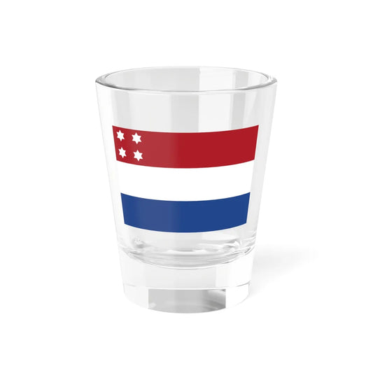 Rank flag of Lieutenant admiral for the Royal Netherlands Navy (Netherlands) Shot Glass 1.5oz 1.5oz - Go Mug Yourself