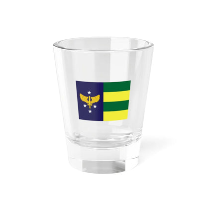 Rank flag of Tenente-brigadeiro of Brazilian Air Force (Brazil) Shot Glass 1.5oz 1.5oz - Go Mug Yourself