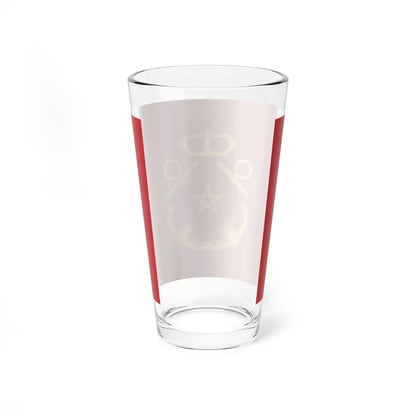 Rank flag of the Royal Moroccan Navy - Inspector of the Navy (Morocco) Pint Glass 16oz - Go Mug Yourself