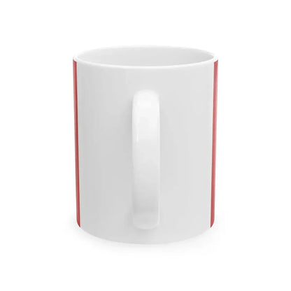 Rank flag of the Royal Moroccan Navy - Inspector of the Navy (Morocco) White Coffee Mug - Go Mug Yourself