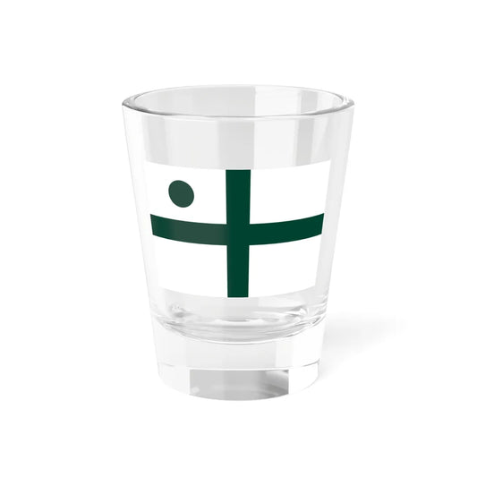 Rank flag of the South African Navy - Vice Admiral 1972-1981 (South Africa) Shot Glass 1.5oz 1.5oz - Go Mug Yourself