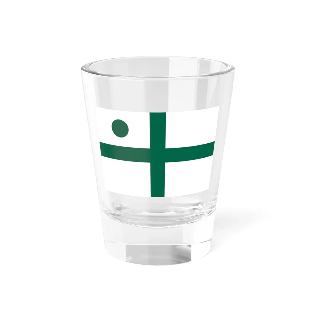 Rank flag of the South African Navy - Vice Admiral 1981-1994 (South Africa) Shot Glass 1.5oz 1.5oz - Go Mug Yourself