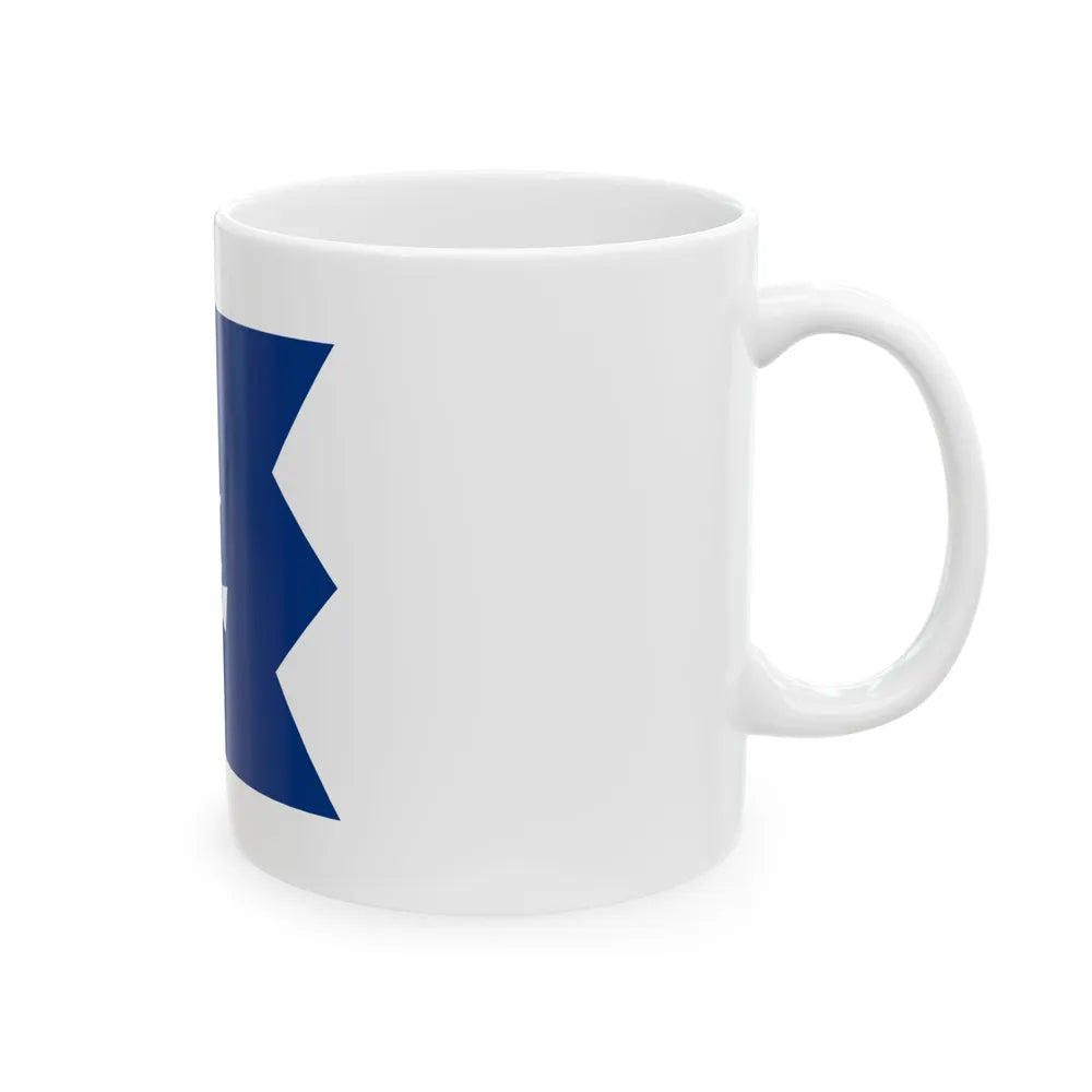 Rannikkolaivaston lippu (Finland) White Coffee Mug - Go Mug Yourself