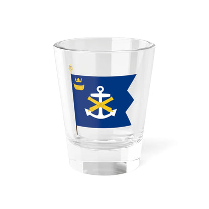 Rannikkoprikaatin lippu (Finland) Shot Glass 1.5oz 1.5oz - Go Mug Yourself