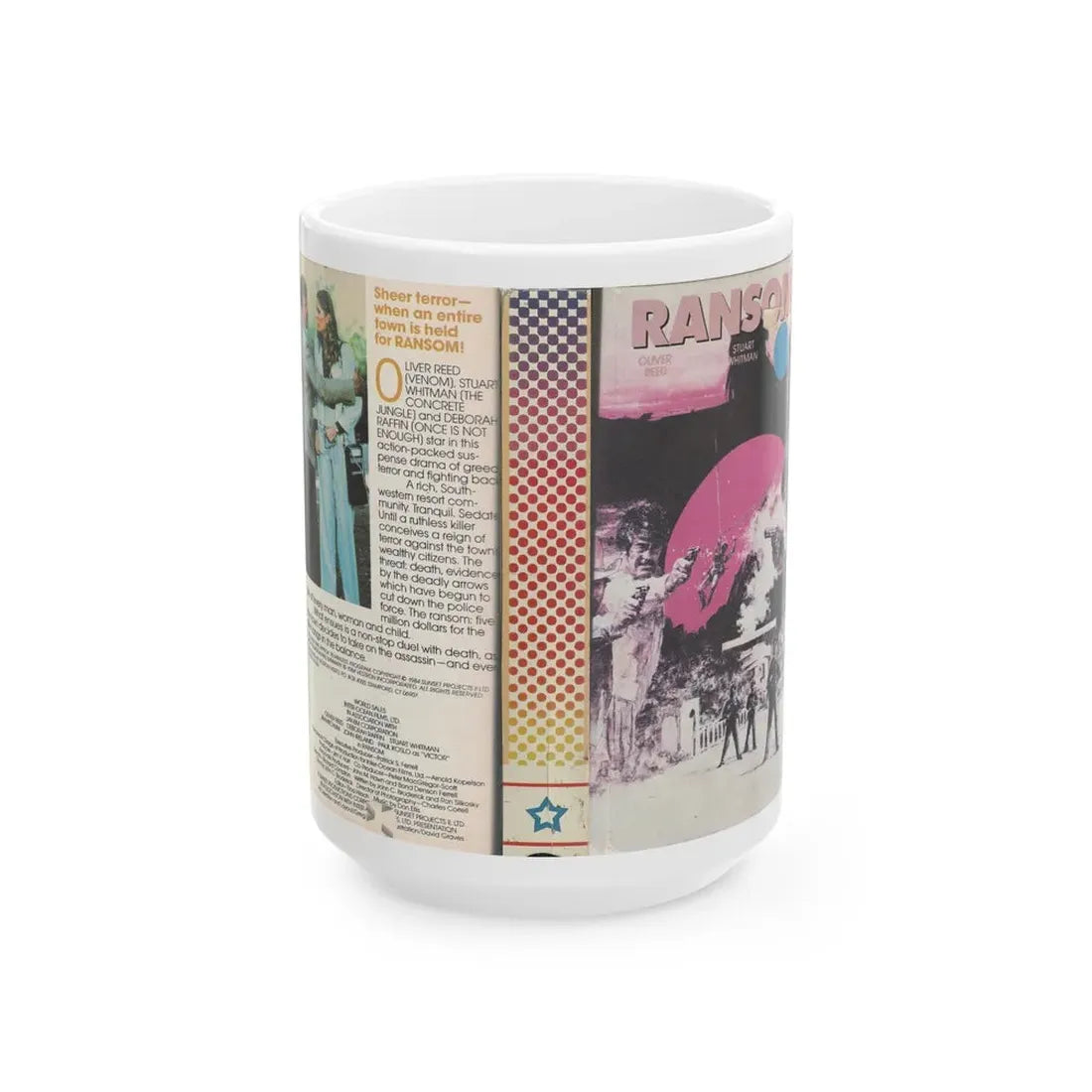 RANSOM (VHS COVER) - White Coffee Mug 15oz - Go Mug Yourself