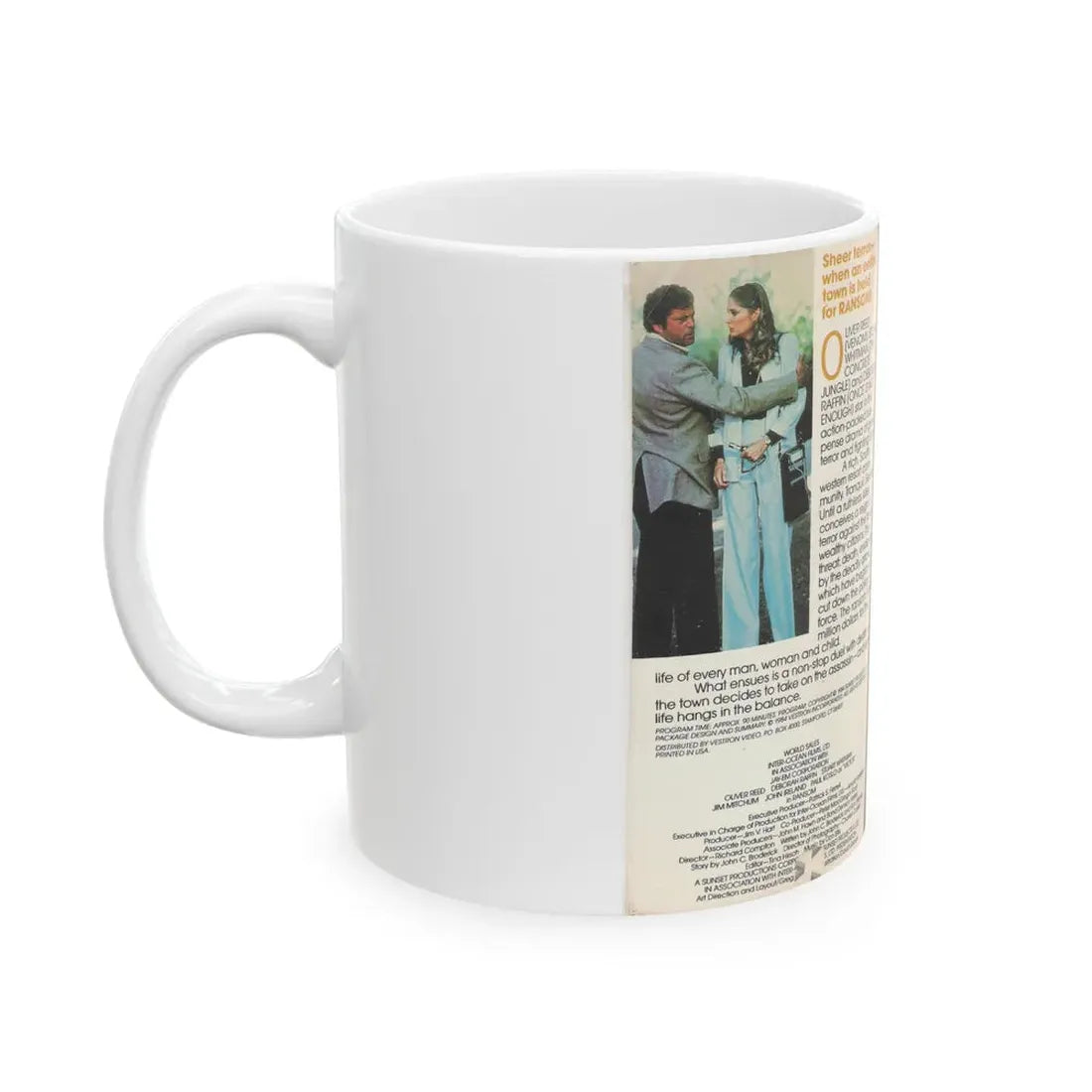 RANSOM (VHS COVER) - White Coffee Mug - Go Mug Yourself