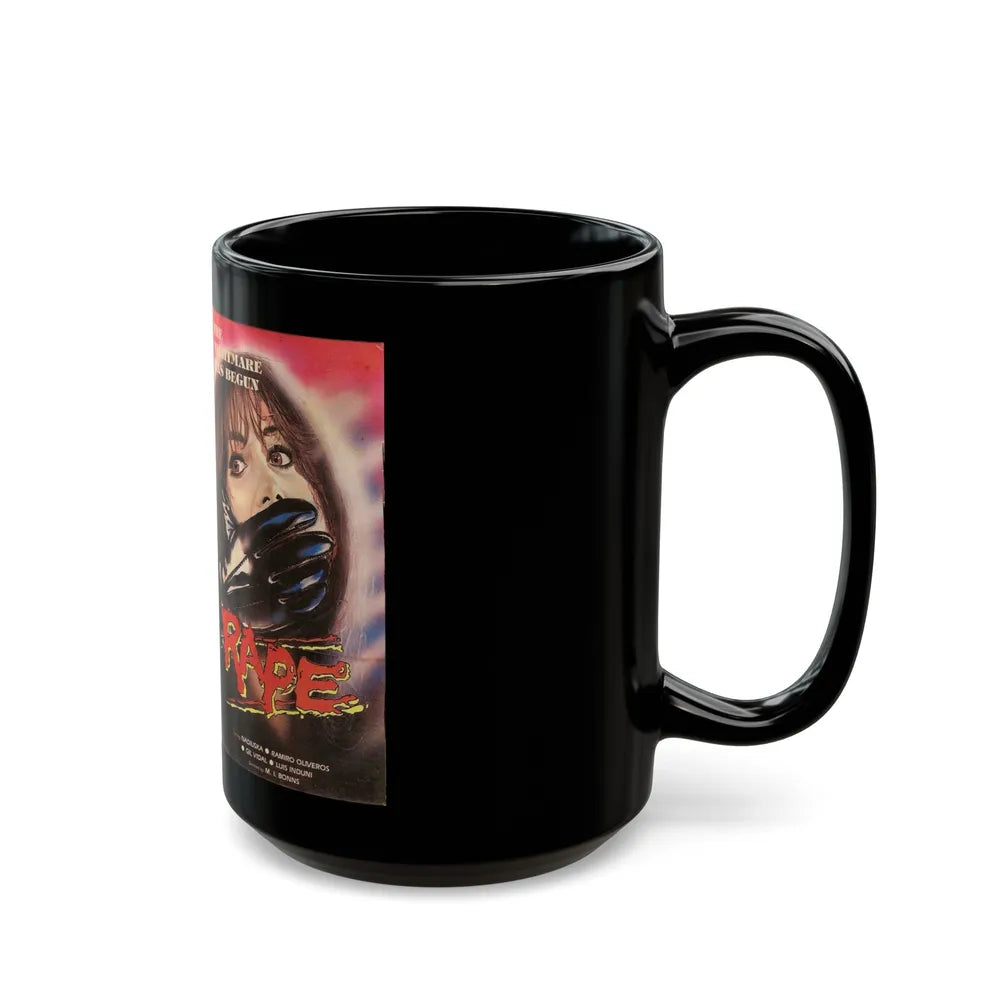 RAPE MIDWEST VIDEO FILMS (VHS COVER) - Black Coffee Mug-Go Mug Yourself