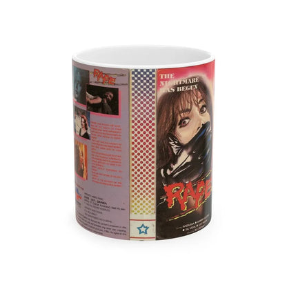 RAPE MIDWEST VIDEO FILMS (VHS COVER) - White Coffee Mug 11oz - Go Mug Yourself