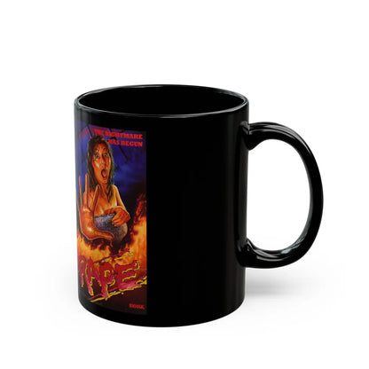 RAPE MOGUL VIDEO (VHS COVER) - Black Coffee Mug-Go Mug Yourself