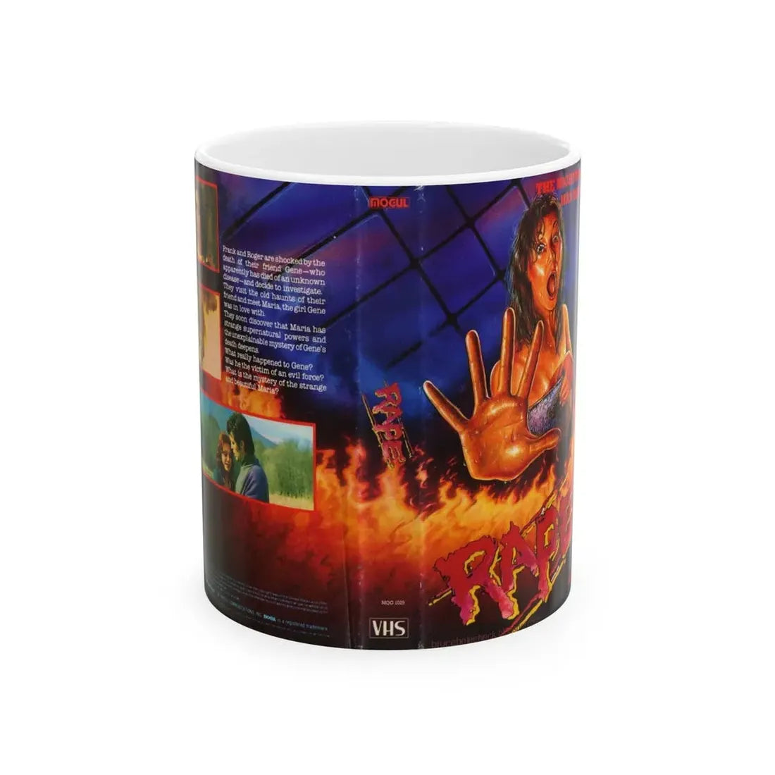 RAPE MOGUL VIDEO (VHS COVER) - White Coffee Mug 11oz - Go Mug Yourself