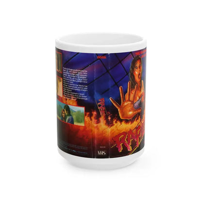 RAPE MOGUL VIDEO (VHS COVER) - White Coffee Mug 15oz - Go Mug Yourself