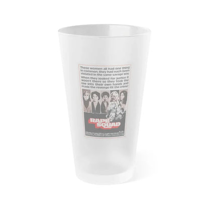 RAPE SQUAD 1974 Movie Poster - Frosted Pint Glass 16oz Default Title - Go Mug Yourself