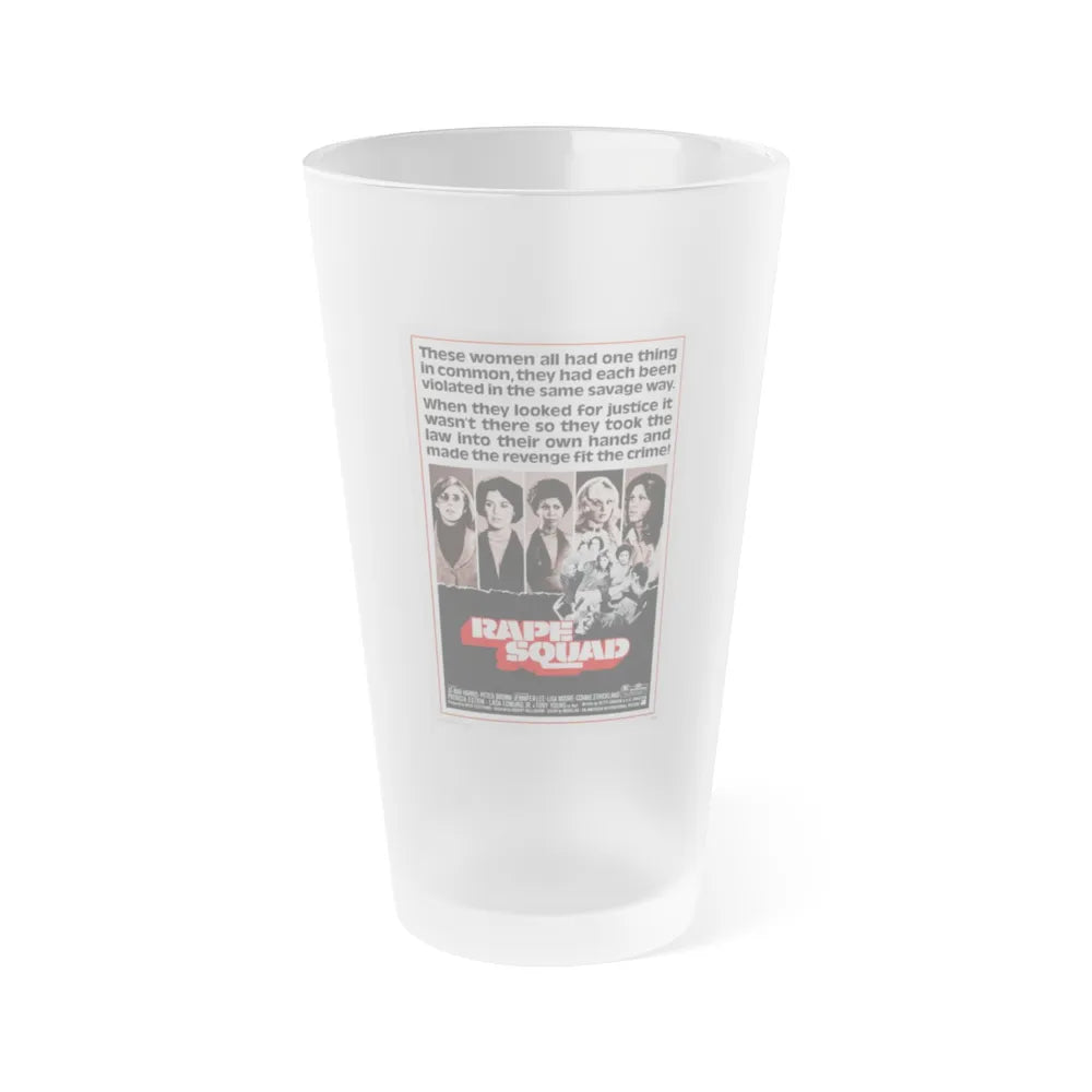 RAPE SQUAD 1974 Movie Poster - Frosted Pint Glass 16oz-Go Mug Yourself