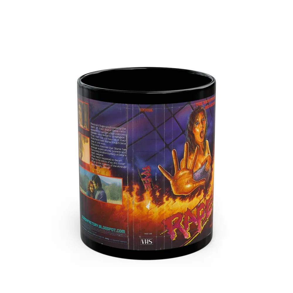 RAPE (VHS COVER) - Black Coffee Mug-11oz-Go Mug Yourself