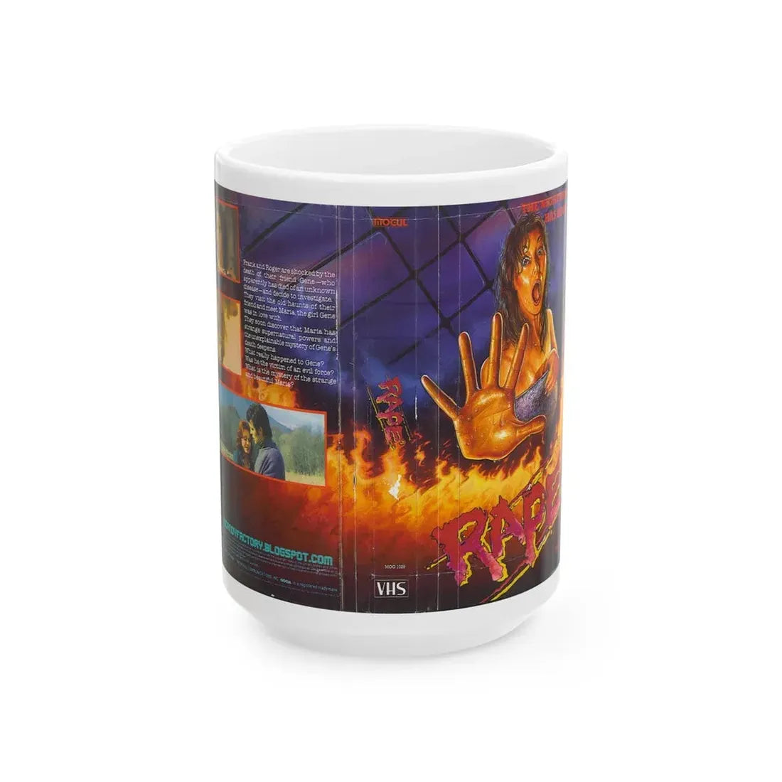 RAPE (VHS COVER) - White Coffee Mug 15oz - Go Mug Yourself
