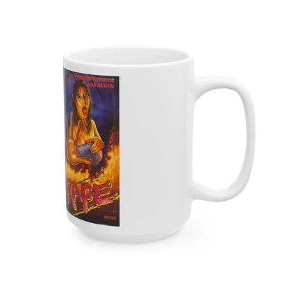 RAPE (VHS COVER) - White Coffee Mug - Go Mug Yourself