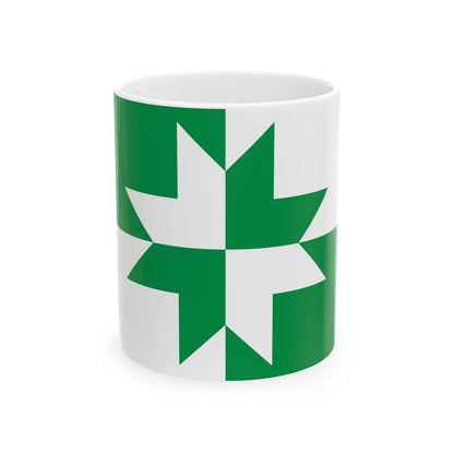 Rapla valla lipp 01 (Estonia) White Coffee Mug 11oz - Go Mug Yourself