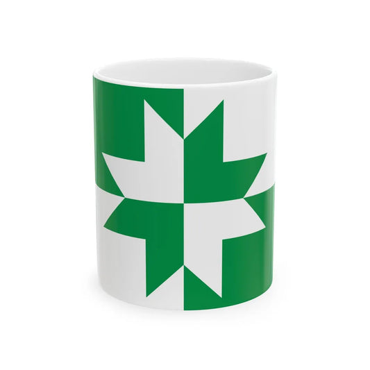 Rapla valla lipp 01 (Estonia) White Coffee Mug 11oz - Go Mug Yourself