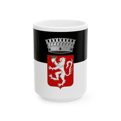 Rapolano Terme-Bandiera (Italy) White Coffee Mug 15oz - Go Mug Yourself