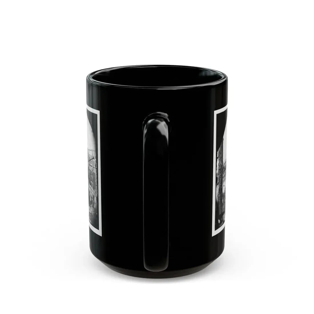 Rappahannock River, Va. Bridge, South View (U.S. Civil War) Black Coffee Mug - Go Mug Yourself