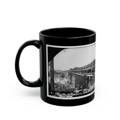Rappahannock River, Va. Bridge, South View (U.S. Civil War) Black Coffee Mug - Go Mug Yourself